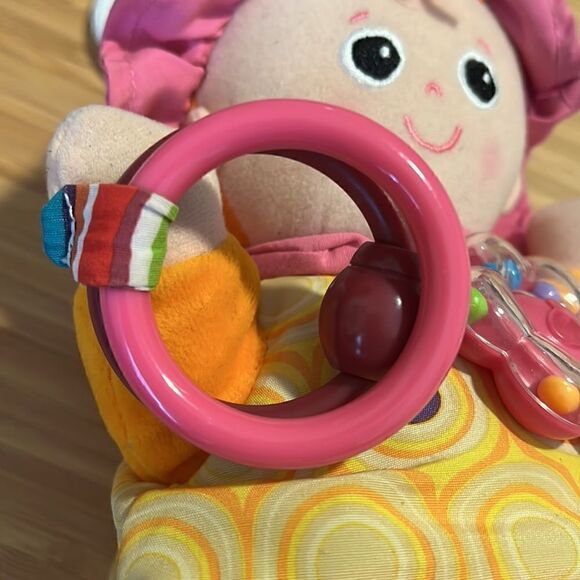 Lamaze Baby Stimulation Rattle Crackle Doll & Clip Plush Toy - Picture 9 of 11